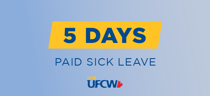 BC Government Announces Five Permanent Paid Sick Days UFCW 1518